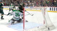 Minnesotas Matt Boldy styr pucken i mål mot Dallas.