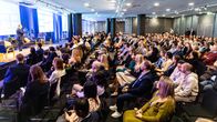 Photo shows the audience watching a keynote speech at the Talent Boost Summit 2026 event.