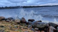 Aallot lyövät rantaan Kokkolassa 17.9.