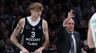 Miikka Muurinen ja Zeljko Obradovic Partizanissa.