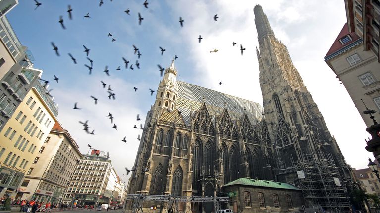 Photo shows the Austrian capital Vienna.
