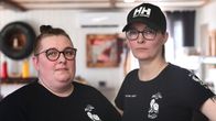 Meijjän grillin yrittäjät Taina Huhta sekä Heidi Turpeinen henkilökuvassa.