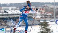 Krista Pärmäkoski åker skidor i Lahtis 2024.