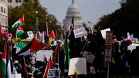 Washingtonissa osoitettiin tukea palestiinalaisille laajassa mielenosoituksessa.