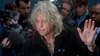 Bob Geldolf anländer till Sarm Studion för att spela in Band Aid 2014.