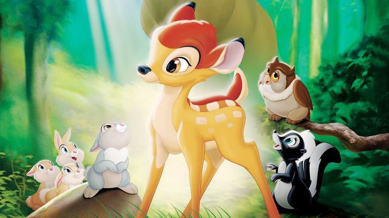 Hjortkalven Bambi i Walt Disbneys film från 1942 