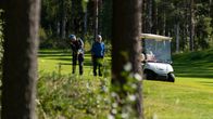 Golffaajia Paltamon golfkentällä.