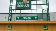 Nokian kodin terran myymäläkyltti.