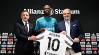 Juventuksen urheilutoimenjohtaja Federico Cherubini, keskikenttäpelaaja Paul Pogba ja entinen toimitusjohtaja Maurizio Arrivabene.