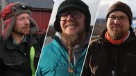 Kuvakollaasi, jossa on kolme miestä Kilpisjärveltä.