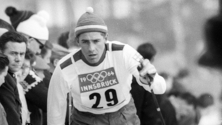 Esa Klinga vuoden 1964 talviolympialaisissa.