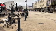 Kävelykatu Koskenparras Imatralla.