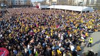 SaiPan kisakatsomo Lappeenrannan Kauppatorilla 20.4.2025 6. välierän aikana.