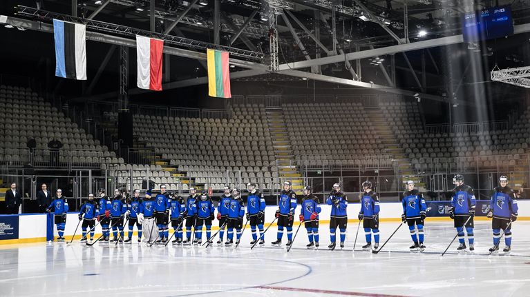 Viron maajoukkue 1B-divisioonan MM-kisoissa joulukuussa 2025.
