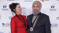 Marika Makaroff ja Jarmo Lampela kuvattuna New Yorkissa kansainvälisessä Emmy-palkintogaalassa.