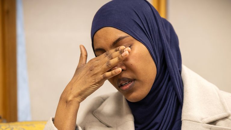 Ruotsista tullut sisko Salma Abdullah Mohamed.