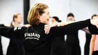Sirpa Manner och Team Antique övar sitt tävlingsprogram.