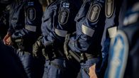 Poliisit ajoharjoituksissa Polamkissa.