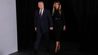 Yhdysvaltain presidentti Donald Trump ja presidentin puoliso Melania Trump Washingtonissa.