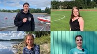 Köpi Kallio, Nenna-Emilia Lainio, Saimi Seilo ja Leevi Lepistö oman kotipaikkakuntansa maisemissa.