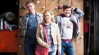 Actors Esa Latva-Äijö, Janne Kataja and Karoliina Vanne