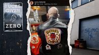 Kuvakollaasi, jossa Satan's choice SCMC 1% teksti teollisuushallin nosto-ovessa Helsingin Malmilla, sekä kyltti jossa lukee fucks given zero. Lisäksi kuvakaappaus Satan's choice SCMC:n Instagramtililtä.