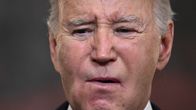 Yhdysvaltain presidentti Joe Biden on kärsivän näköinen.