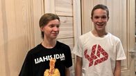 Pekka ja Elias Tervaniemi lähdössä Kanadaan Arctic Winter Games kisoihin.
