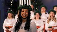 Daniela Owusu Finlands lucia 2024 i domkyrkan 2024.
