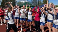 Atlas B-flickor jublar över segern i Sjundeå Cup 2026.