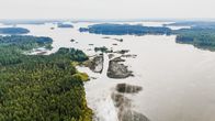 Ilmakuva Evijärvestä.