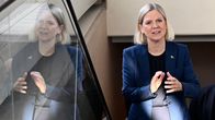 Magdalena Andersson gestikulerar lätt med händerna.
