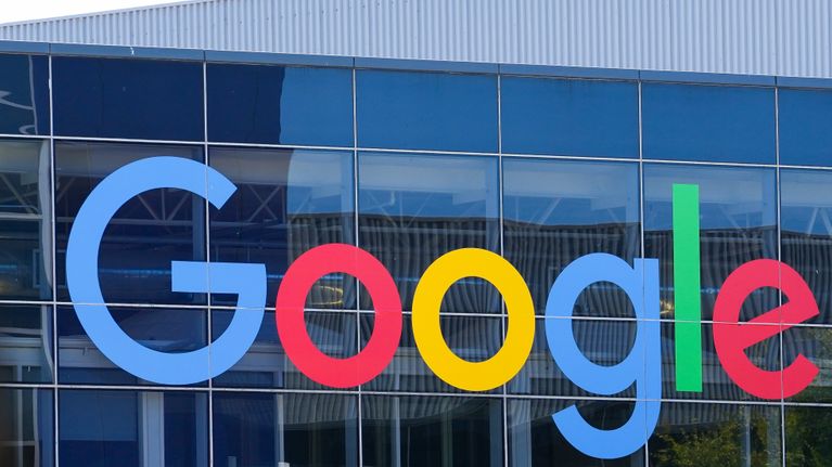 Photo shows Google's headquarters in Mountain View, California.