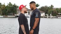 Jake Paul ja Anthony Joshua poseerasivat 13. joulukuuta Floridassa.