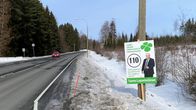 Pohjois-Savossa tienvarrella on vaalimainos, jonka vaalinumeron 110 auton tekniikka nappasi nopeusrajoitukseksi.