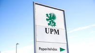 UPM Paperitehdas -kyltti.