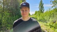 Ishockeymålvakten William Gammals i Lovisa.