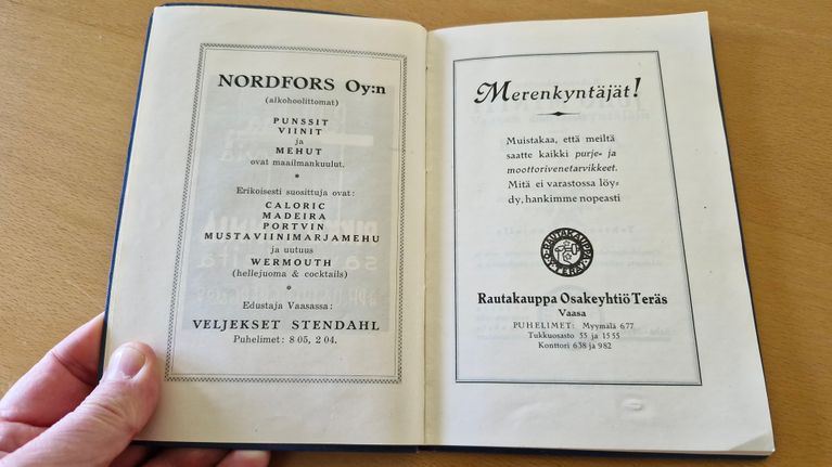 sata vuotta vanha pursiseuran vuosikirja.