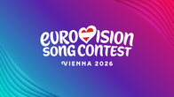 Euroviisujen 2026 logo ja taustavärit.