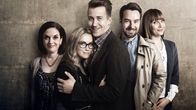 Downshiftaajat Yle TV2:ssa syksyllä 2016, kuvassa Kuvassa vasemmalta: Marja-Liisa (Anna-Leena Härkönen), Satu (Iina Kuustonen), Tommi (Jussi Vatanen), Aaro (Mikko Leppilampi) ja Pia (Niina Lahtinen).