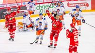 Sport firar ett mål mot Tappara.