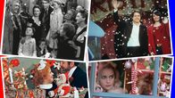 Ett fotocollage med en samling av olika julrelaterade scener ur julfilmer.