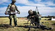 Sotilaat osallistuvat laajamittaiseen ilmavalvontaharjoitukseen Alankomaiden Zoutkampissa 10. syyskuuta 2025.