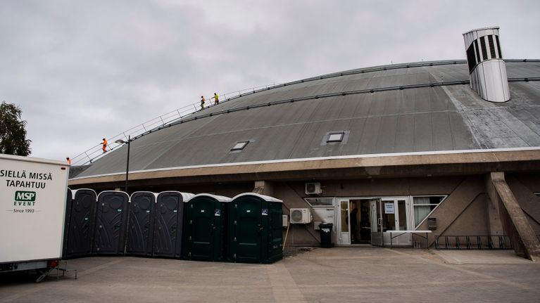 Kuvassa on Ouluhalli syyskuussa 2020.