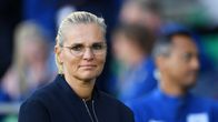 Sarina Wiegman ennen Englannin ottelua.
