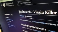 Wikipedian etusivu jossa poistopyyntö kuvasta.