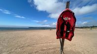 Photo shows a beach in Pori.