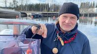 Savonlinnalainen Timo Kaiponen on käynyt alumiiniveneellään jo useamman kerran järvellä huhtikuussa 2026.