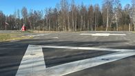 Lääkärihelikopterin maakenttä Oulussa.