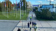 European Arctic Summit -kokous Rovaniemiellä. Kaja Kallas saapumassa Lappia-taloon.